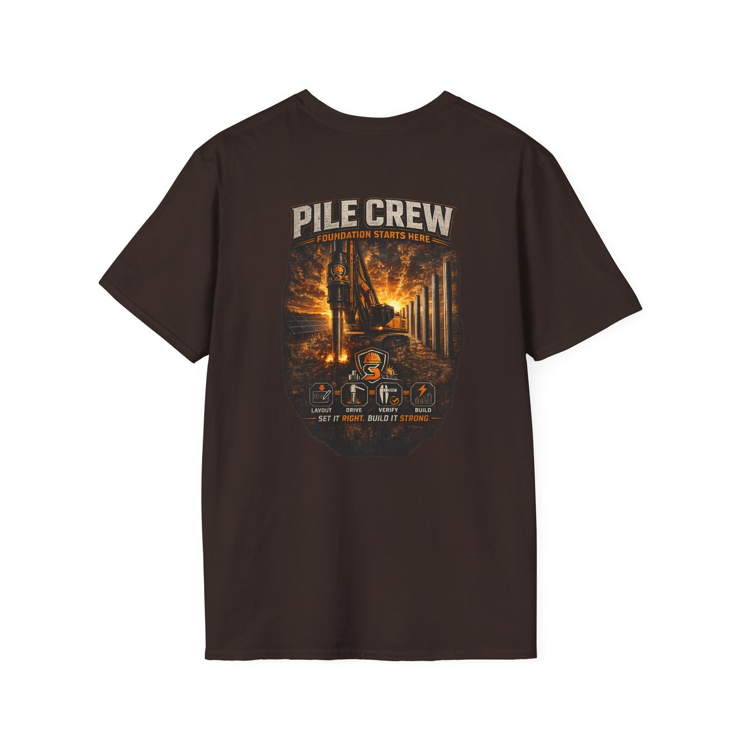 Pile Crew Logging T-Shirt — Rustic Lumberjack Forest Workwear