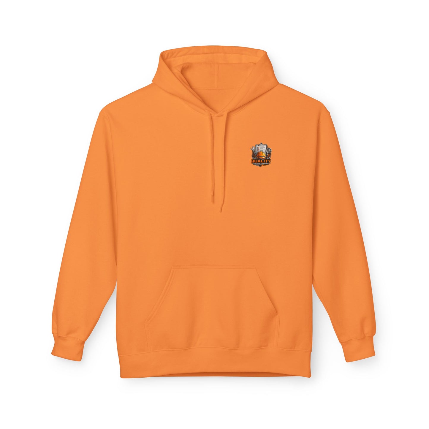 Quality Department Hoodie — Vintage Mechanic Crewneck with 'Quality Department' Emblem
