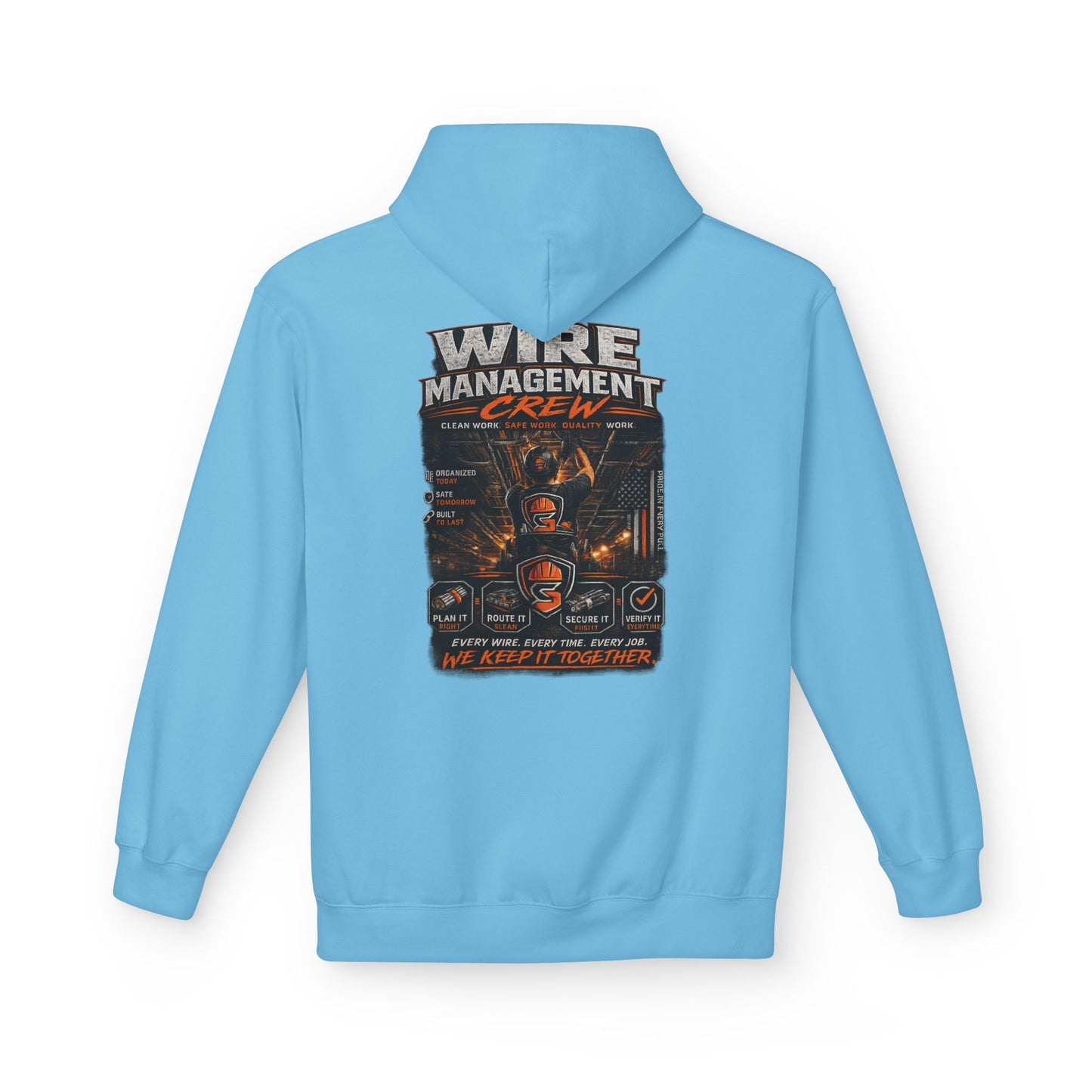 Wine Management Crew Hoodie — Funny Wine Lover Graphic Pullover