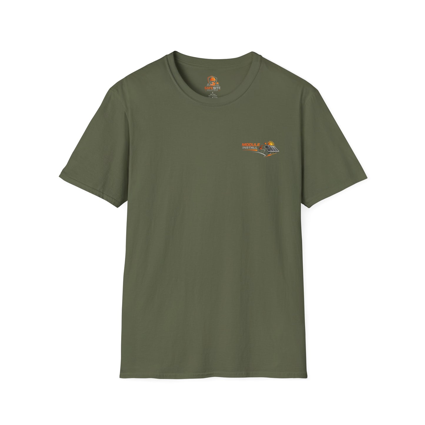 Module Install Crew T‑Shirt — "Module Install: Set, Align, Clamp, Verify" Safety Tee