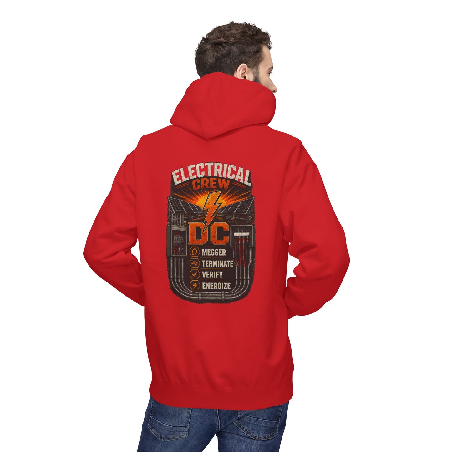 Electrical Crew Hoodie — DC Electrician Safety Design