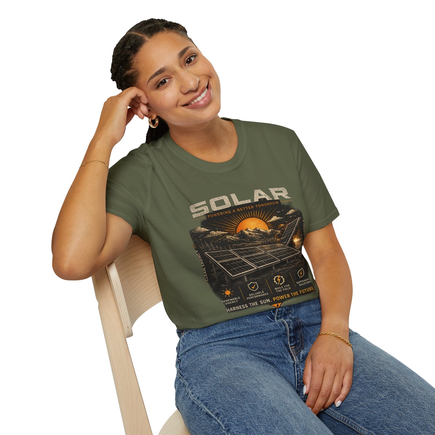 Solar Power Tee — Vintage Solar Energy Graphic T-Shirt