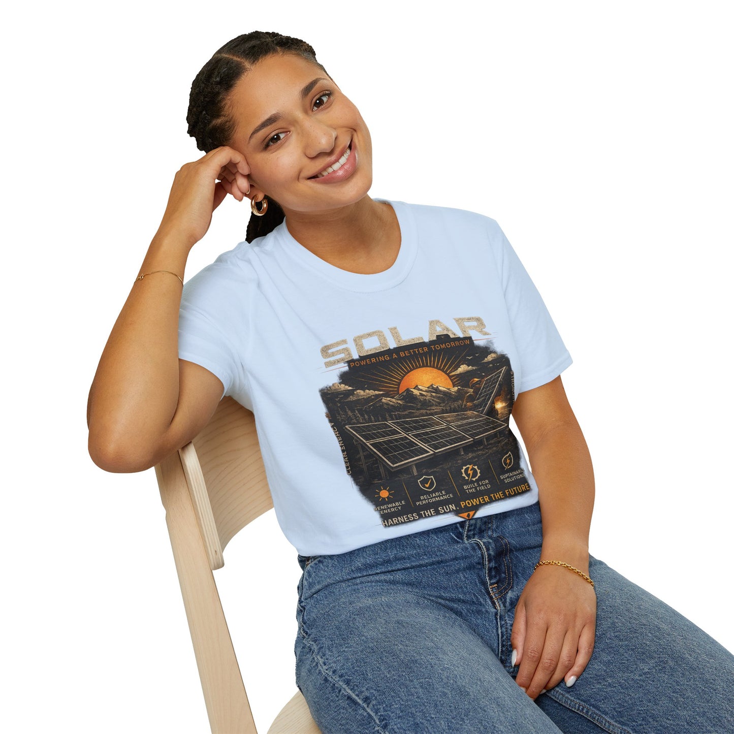 Solar Power Tee — Vintage Solar Energy Graphic T-Shirt