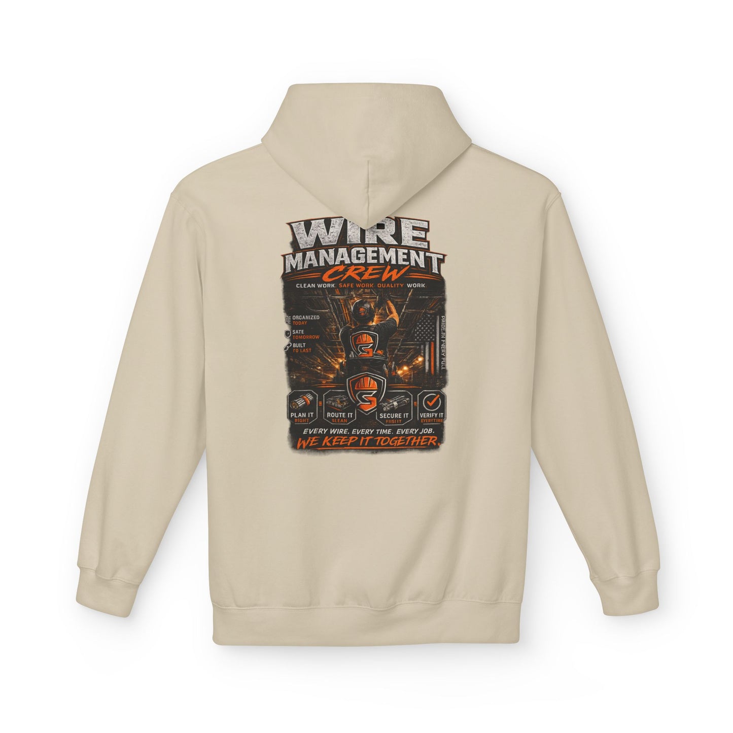 Wine Management Crew Hoodie — Funny Wine Lover Graphic Pullover