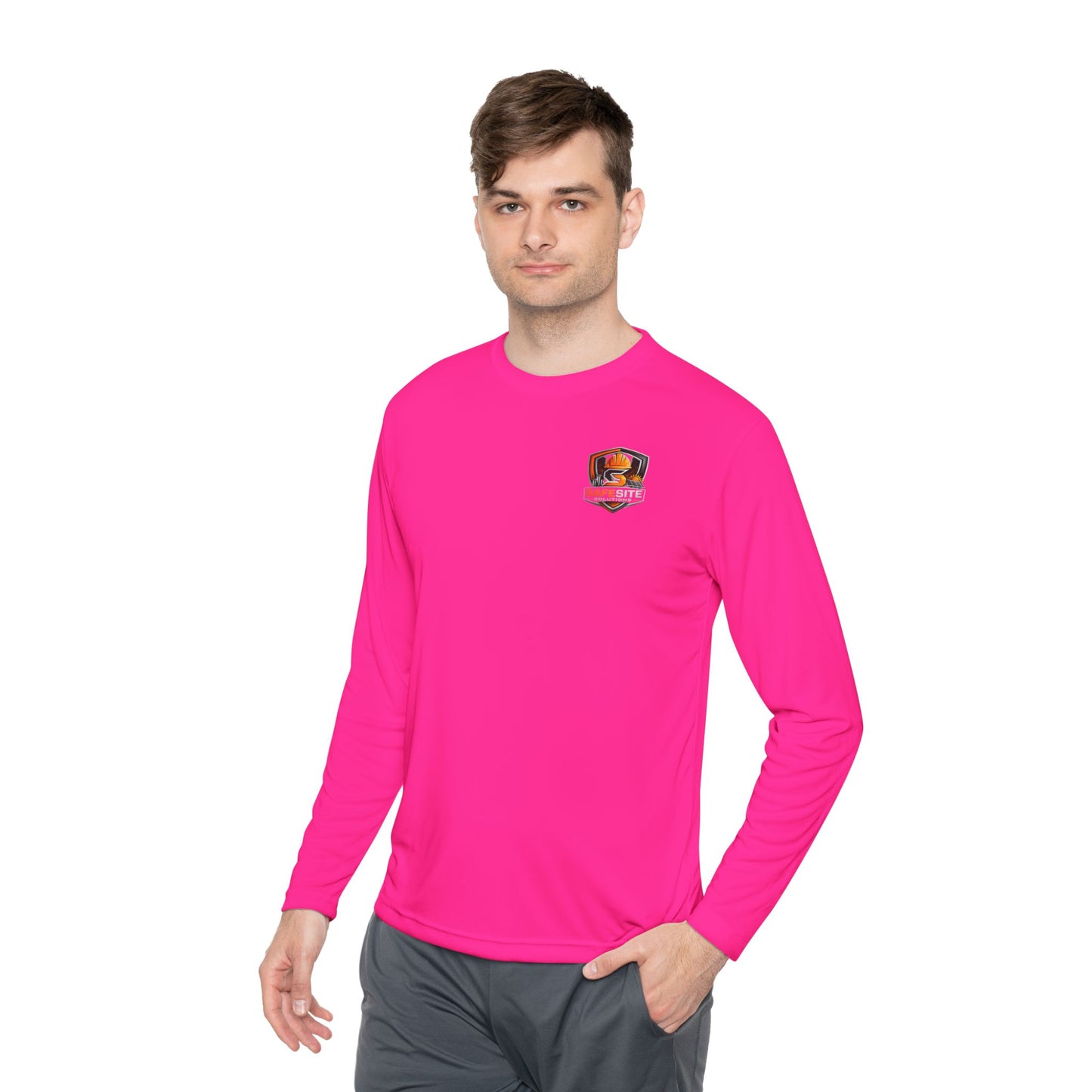 Solar Field Crew Long Sleeve Tee — 'Go Home Safe' Construction Worker Shirt