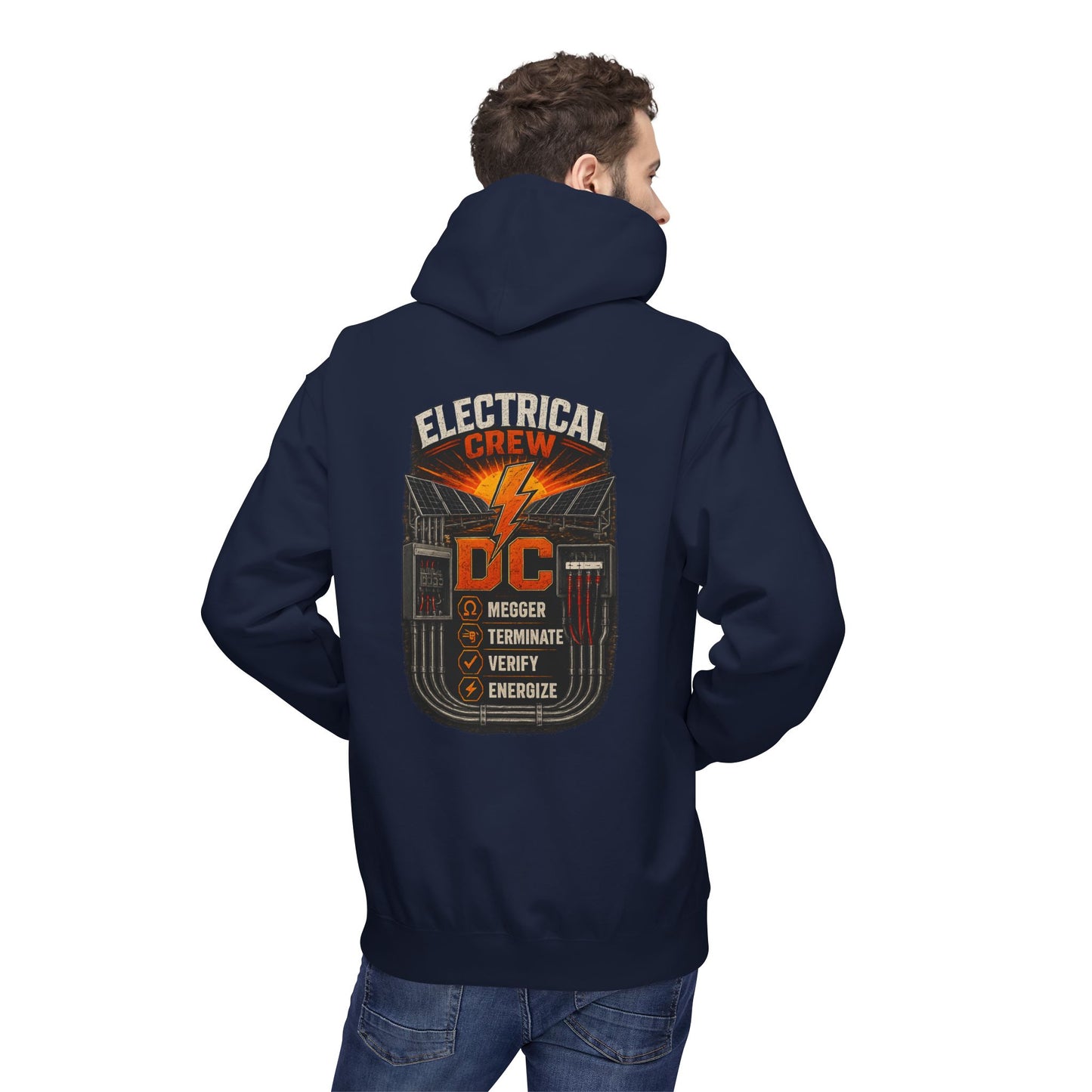 Electrical Crew Hoodie — DC Electrician Safety Design