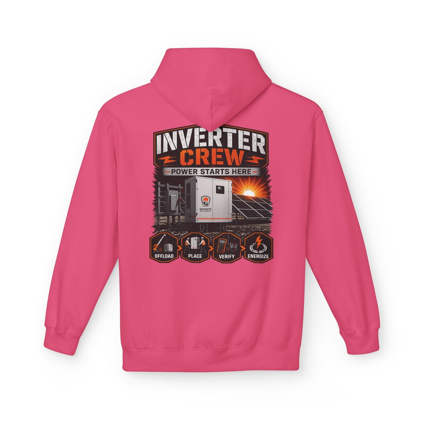 Inverter Crew Hoodie — Power Starts Here Solar Technician Pullover