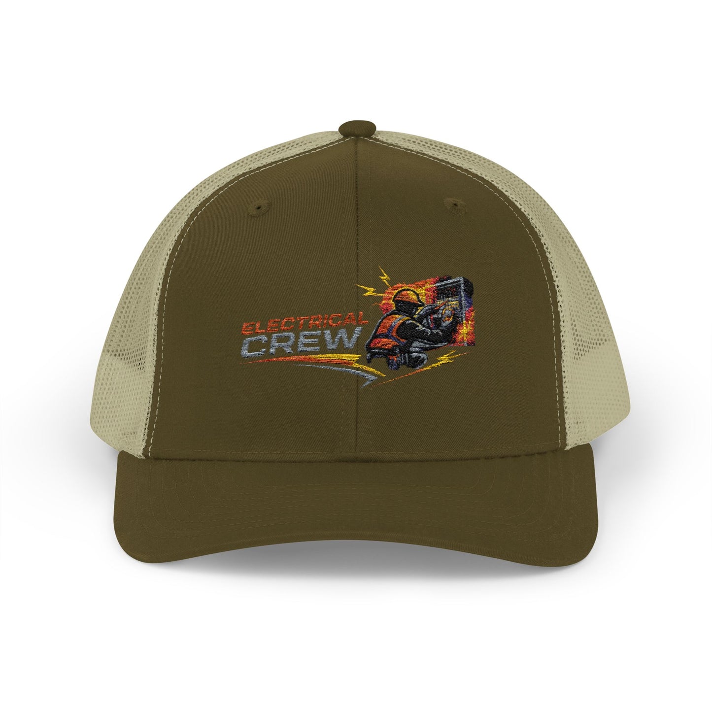 Burning Electrical Crew Snapback Trucker Cap