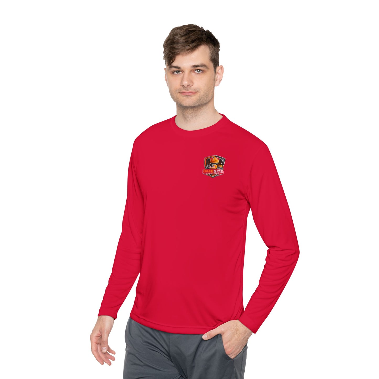 Solar Field Crew Long Sleeve Tee — 'Go Home Safe' Construction Worker Shirt