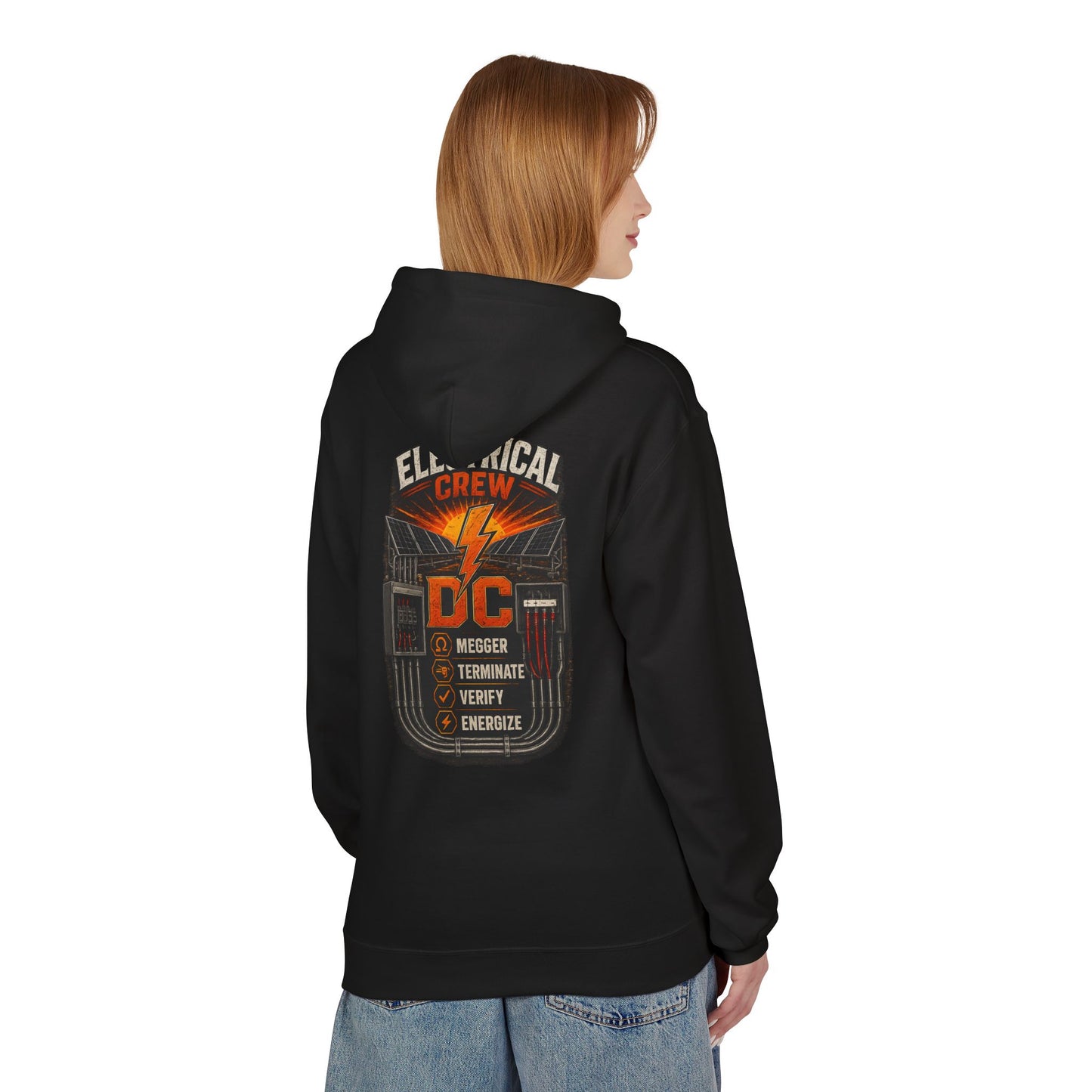 Electrical Crew Hoodie — DC Electrician Safety Design