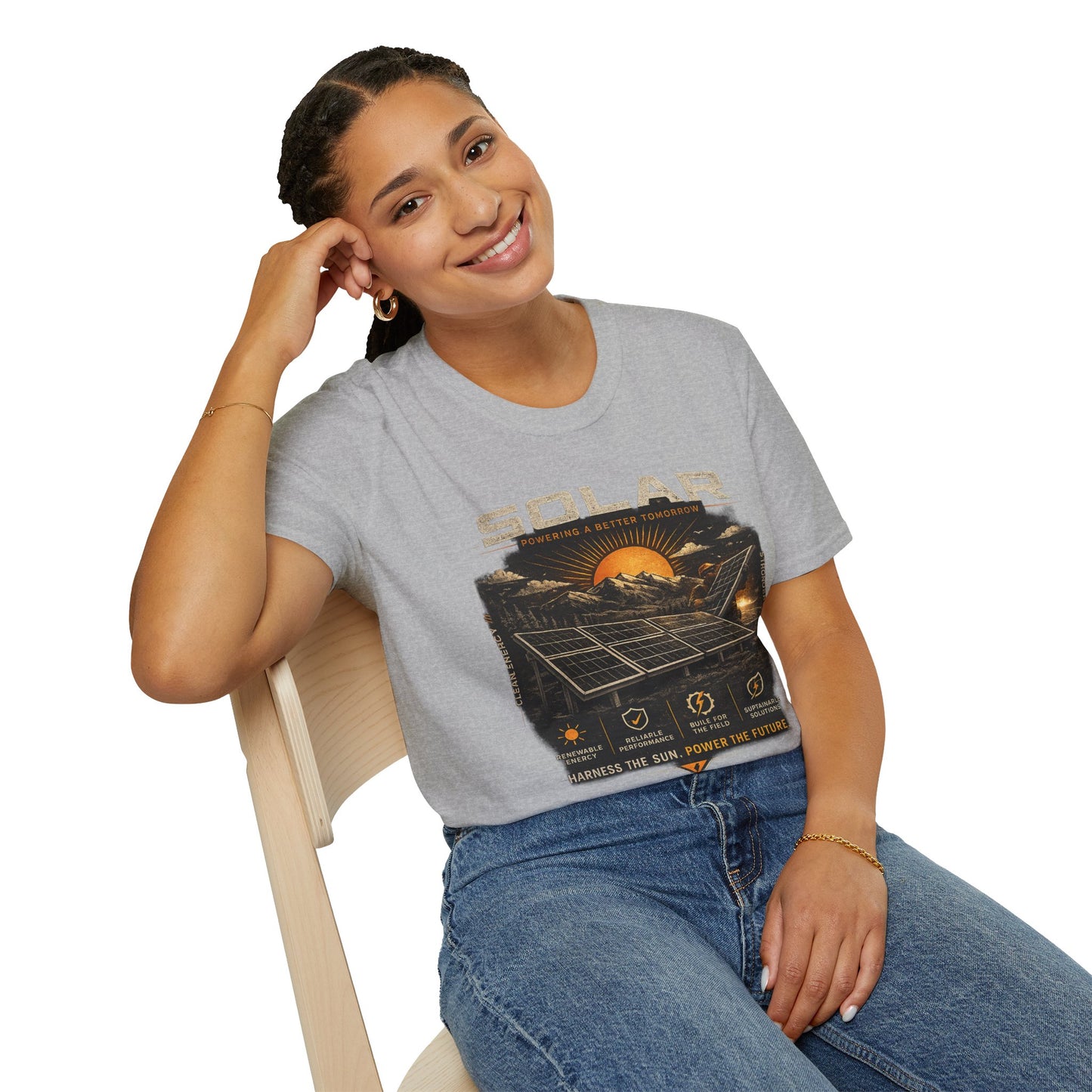 Solar Power Tee — Vintage Solar Energy Graphic T-Shirt