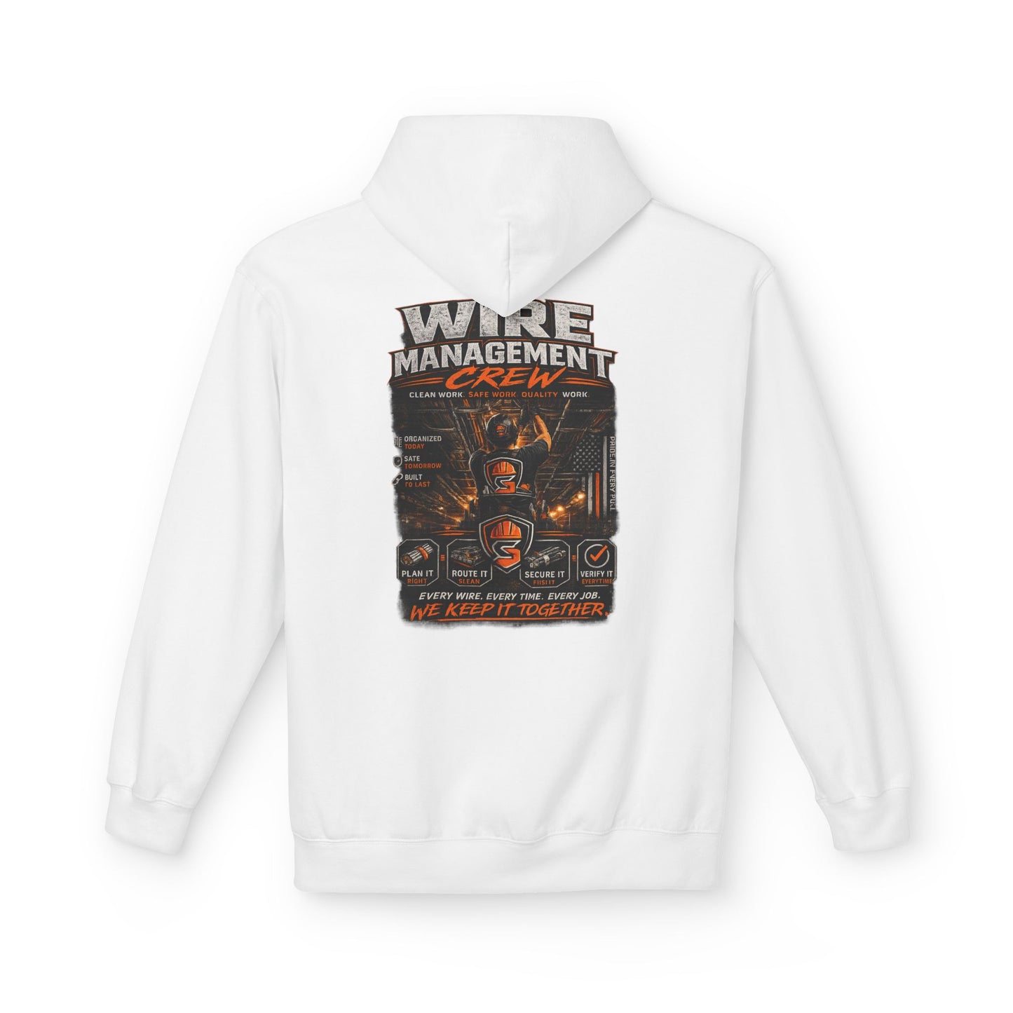 Wine Management Crew Hoodie — Funny Wine Lover Graphic Pullover