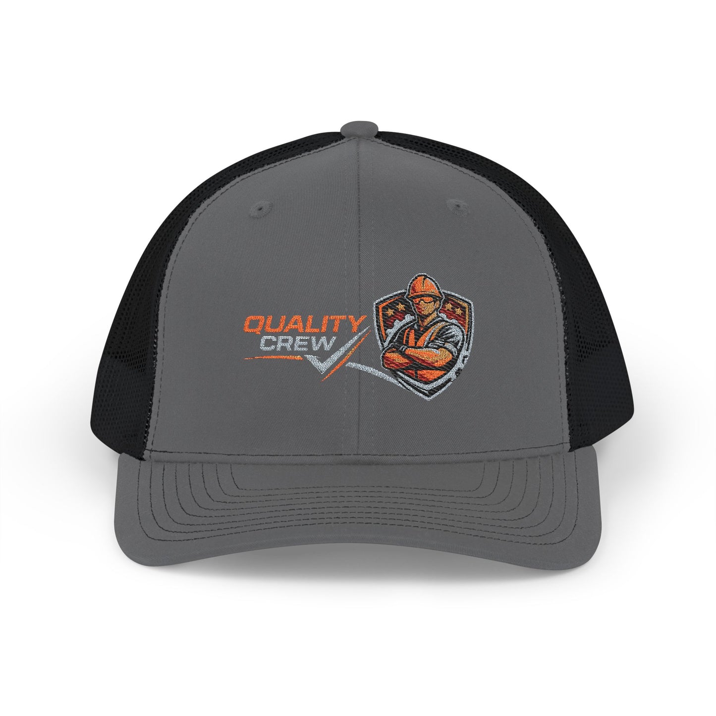 Quality Crew Snapback Trucker Cap – Embroidered Mechanic Logo Hat