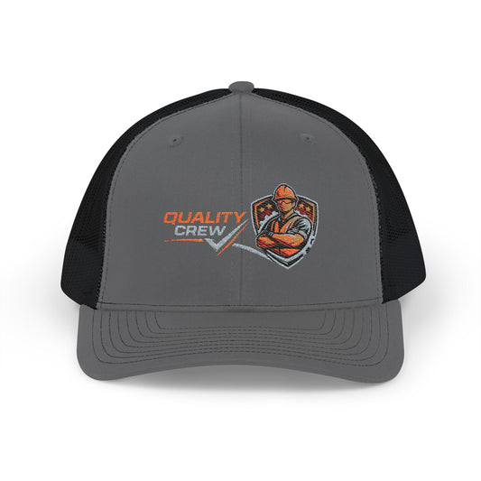 Quality Crew Snapback Trucker Cap – Embroidered Mechanic Logo Hat