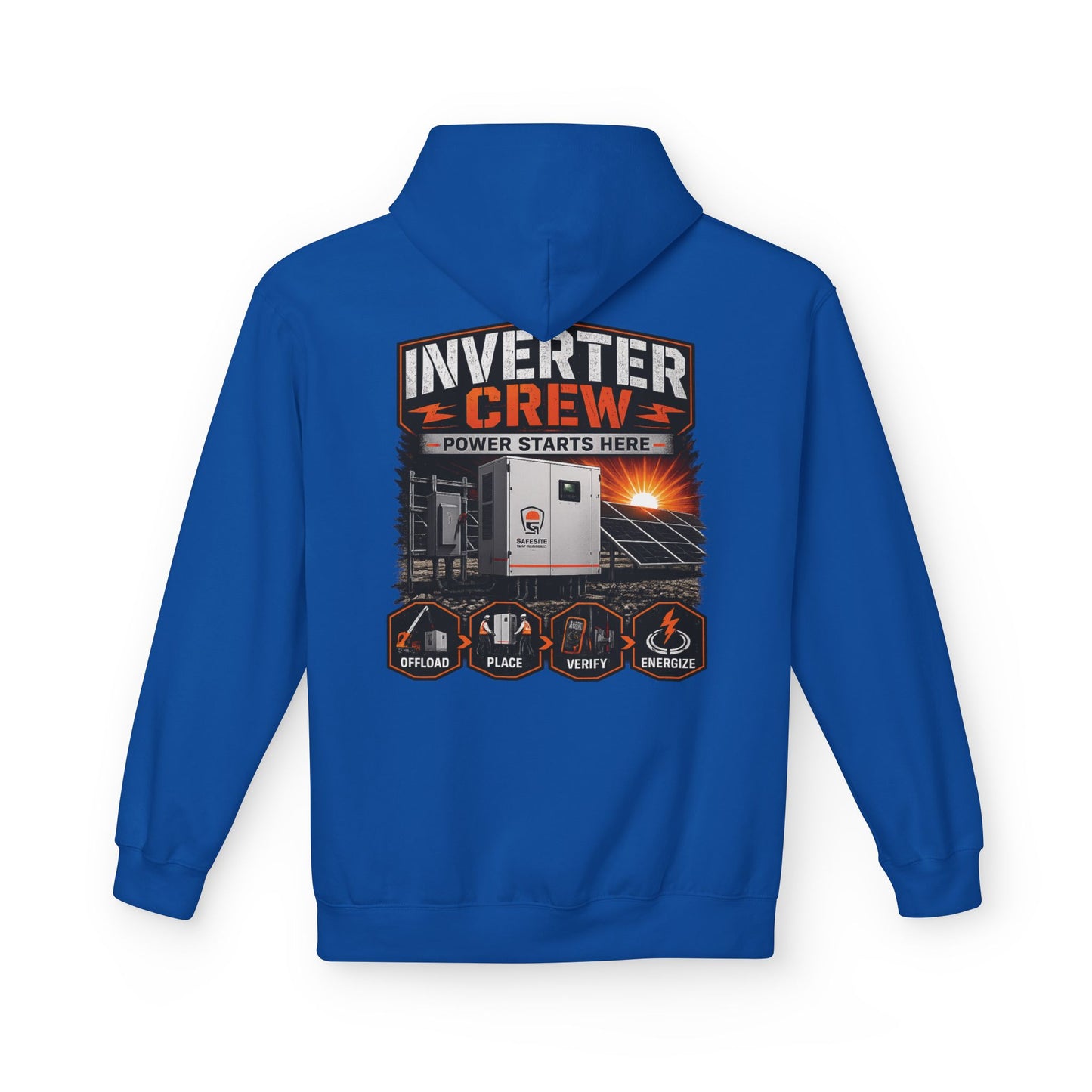 Inverter Crew Hoodie — Power Starts Here Solar Technician Pullover
